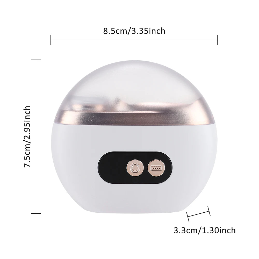 Electric Automatic Nail Clipper and Polisher with LED Light