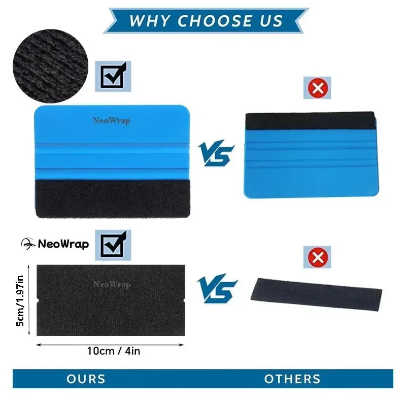 Professional Vinyl Wrap and Window Tinting Application Tool Kit - 13
