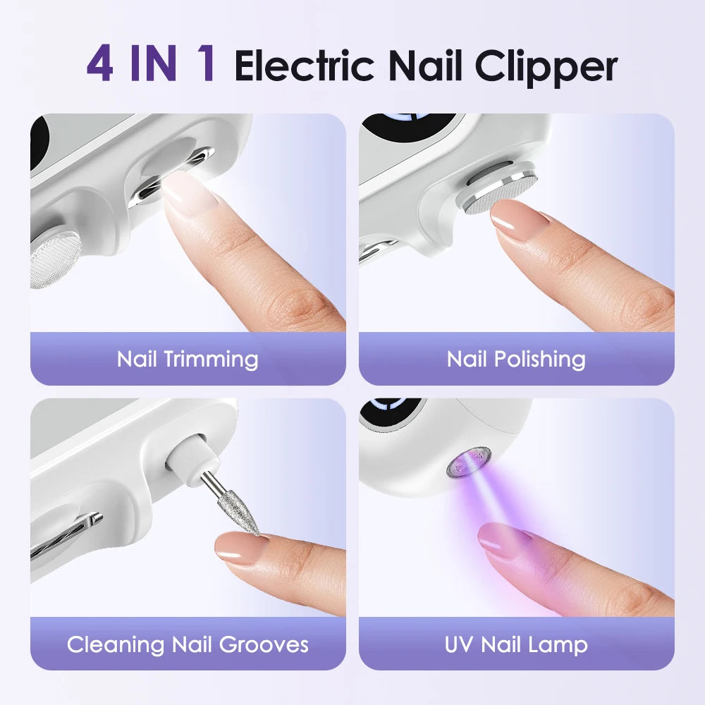 4-in-1 Electric Nail Clipper and Grooming Kit - 8