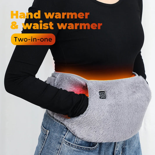 USB Rechargeable Heated Waist Belt and Hand Warmer