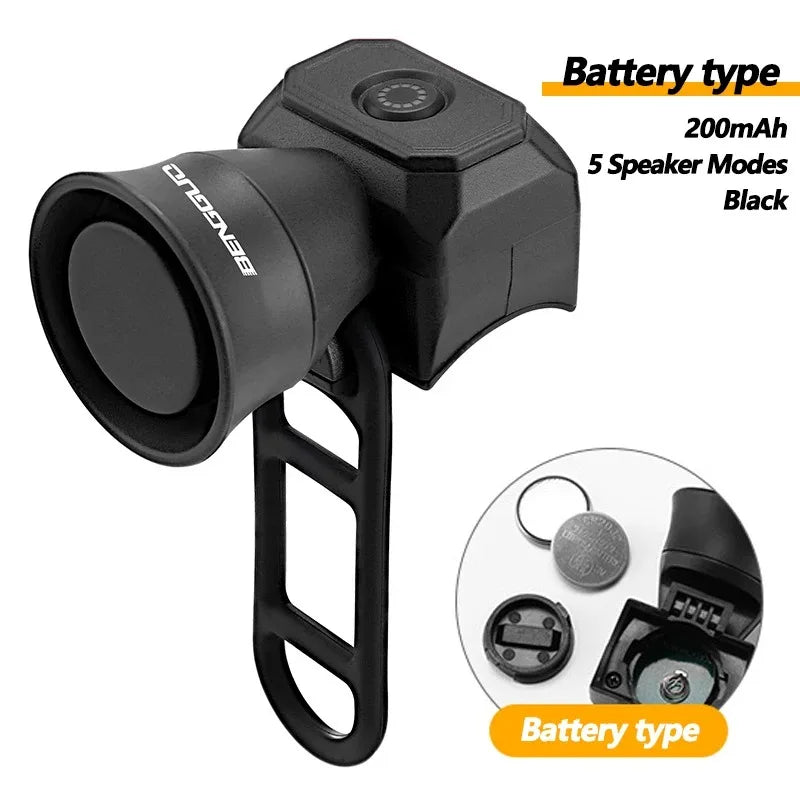 Waterproof Electronic Bicycle Horn with 5 Sound Modes - 17