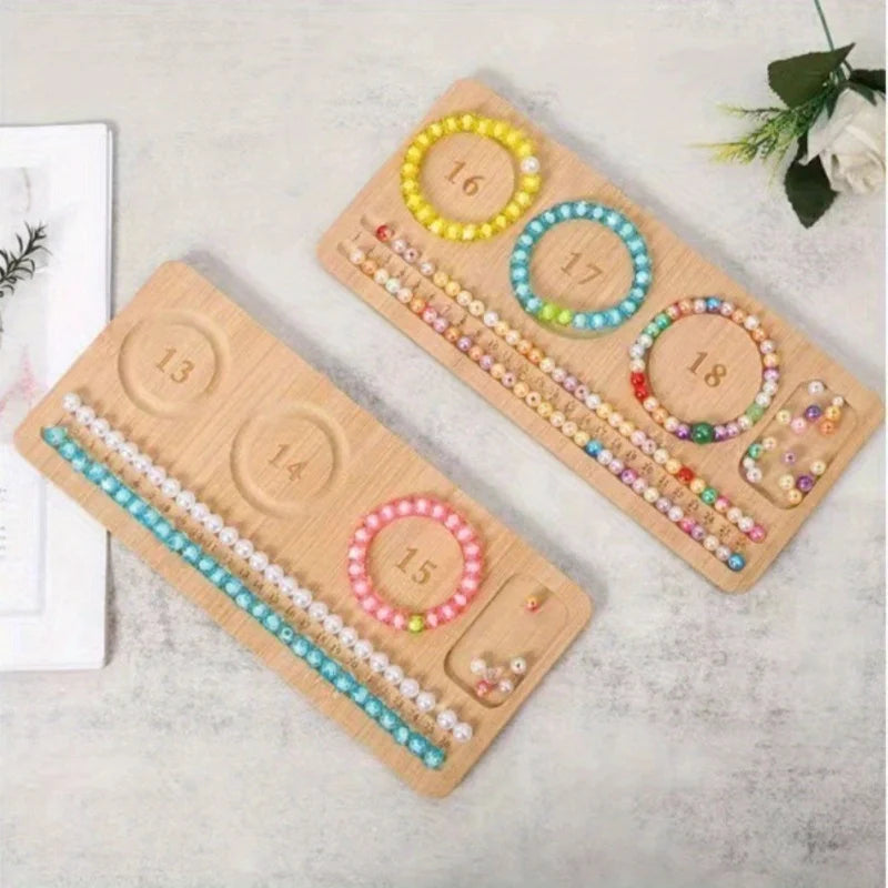 Wooden Bead Design Board for Jewelry Bracelet Making - 3