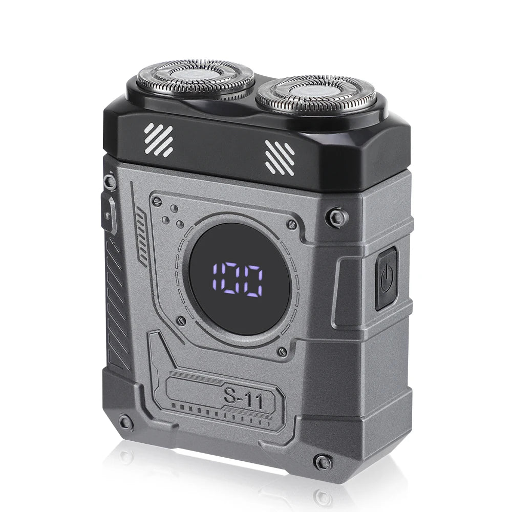 Portable Mini Electric Shaver with Digital Display