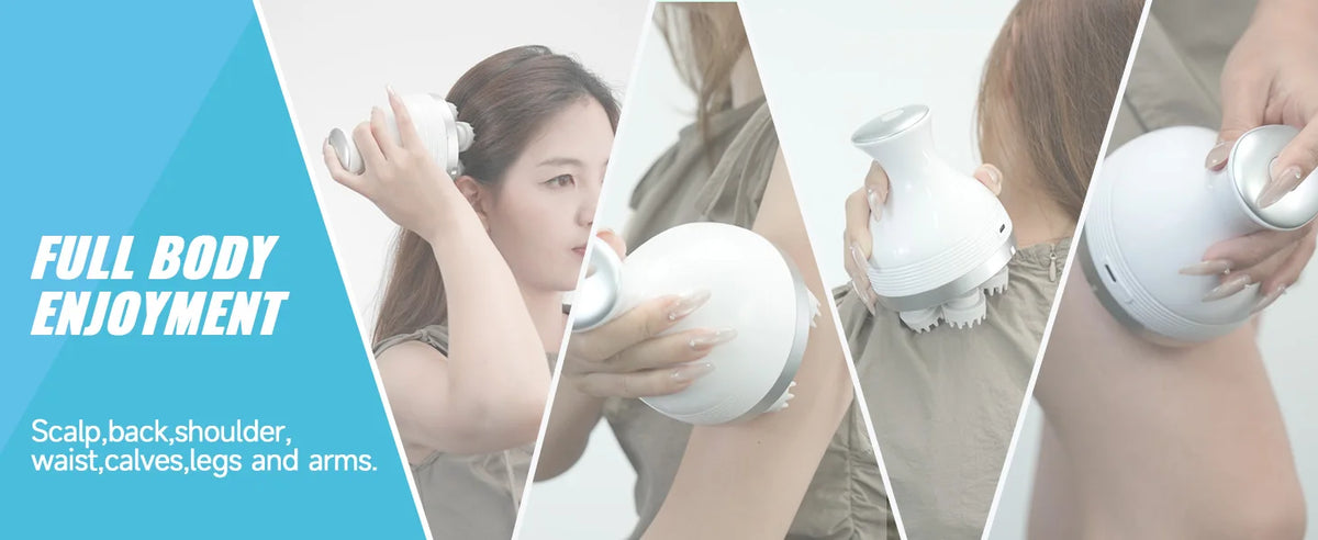 Waterproof Electric Scalp and Body Massage Tool
