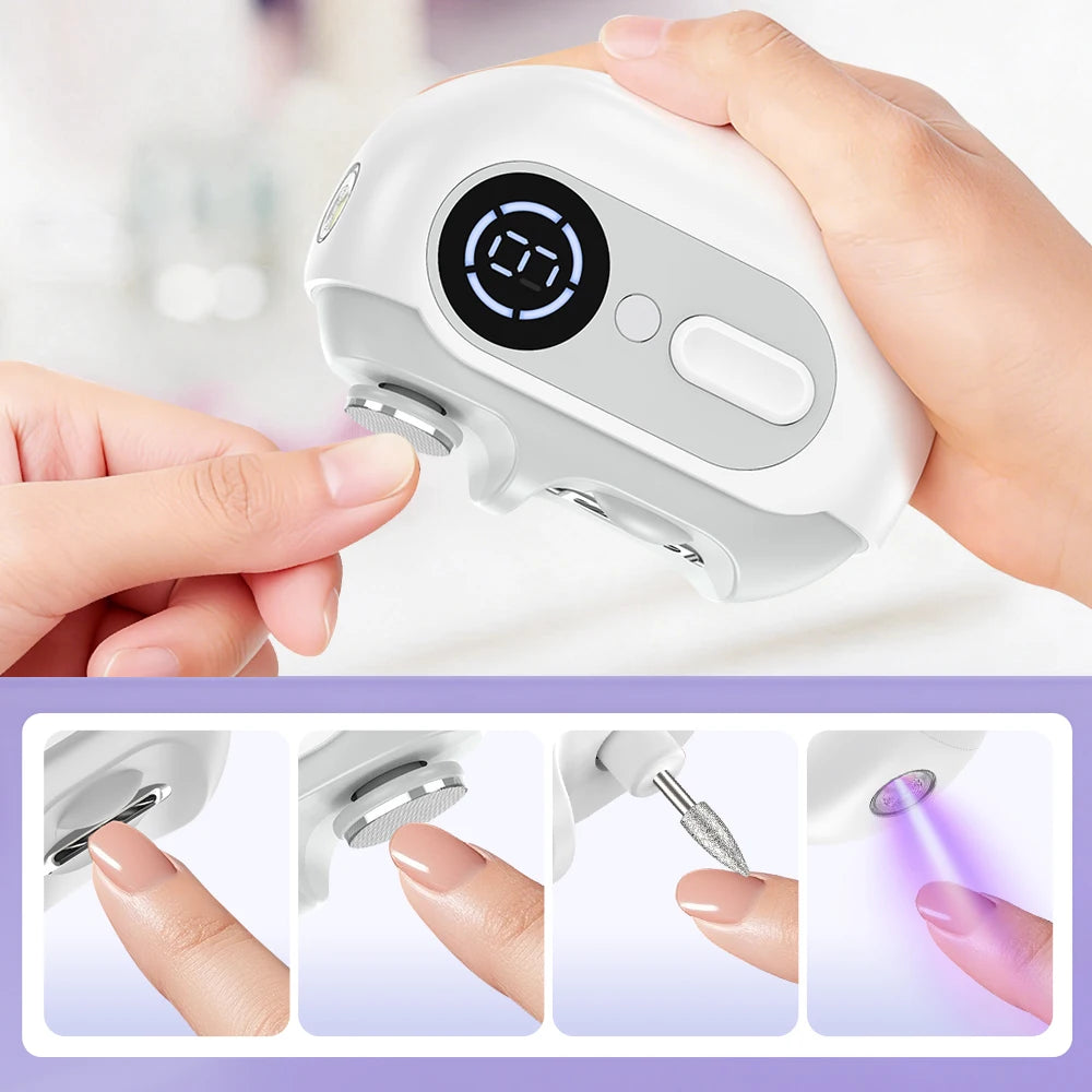 4-in-1 Electric Nail Clipper and Grooming Kit - 7