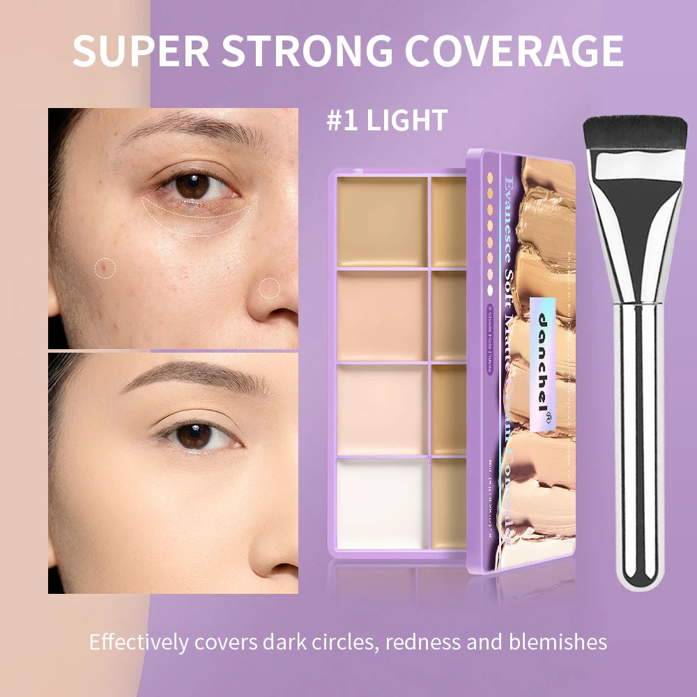 8-Shade Cream Concealer and Contour Palette