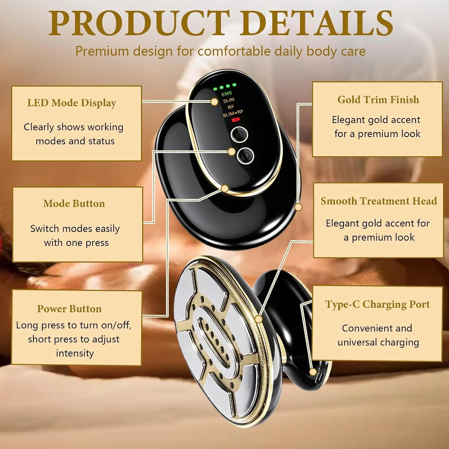 4-in-1 LED Body Sculpting and Cellulite Massage Device - 6