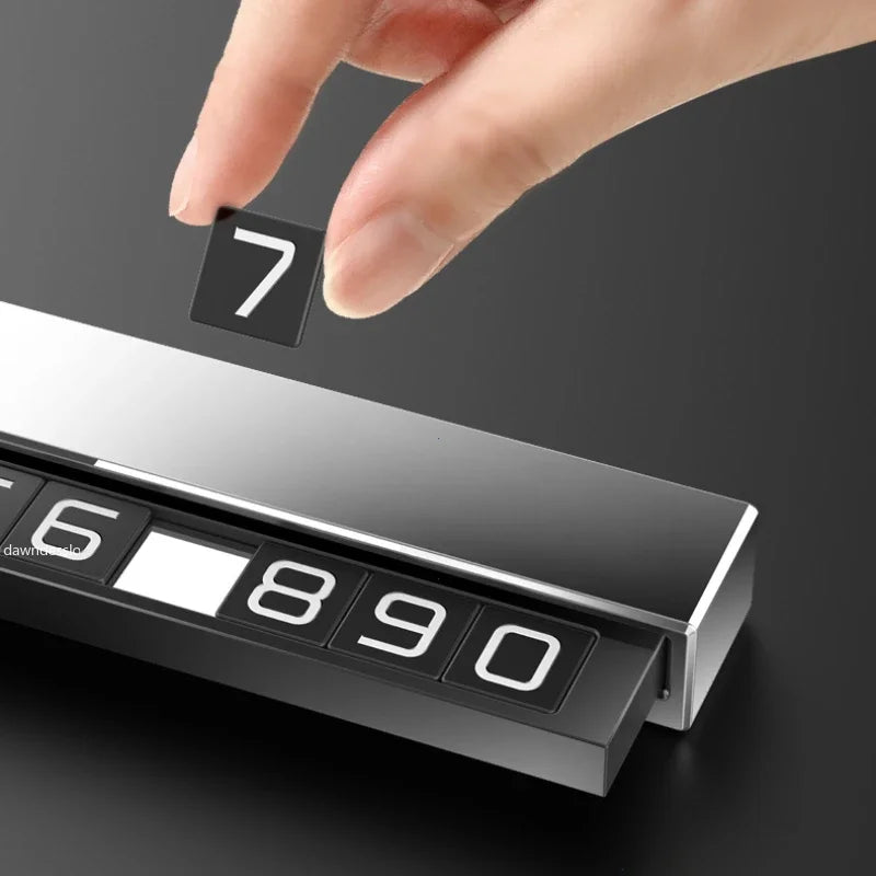 Temporary Parking Phone Number Display Plate - 4