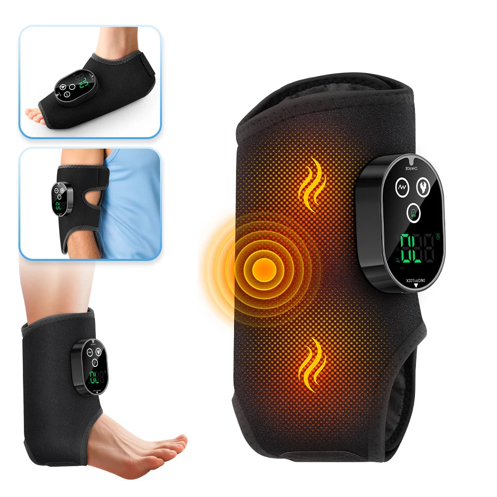 Heated Vibration Ankle and Calf Massage Wrap - 18
