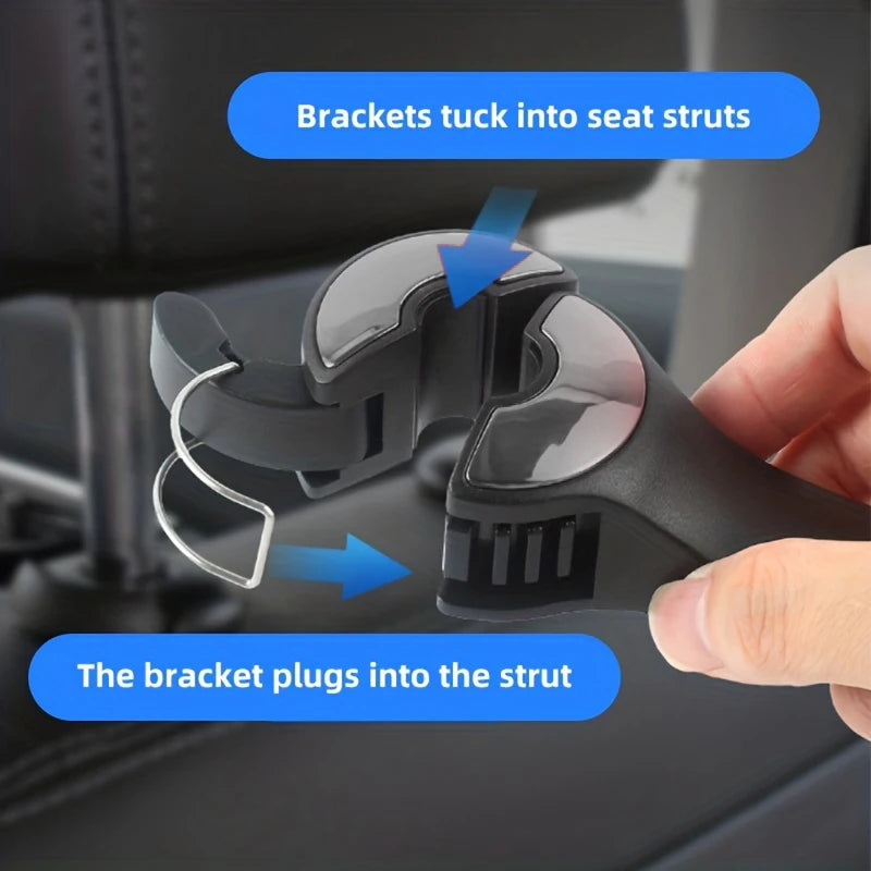 2-in-1 Car Headrest Hook and Phone Holder