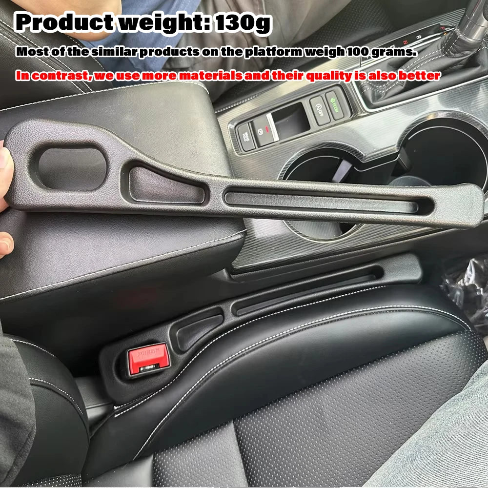 Universal Car Seat Gap Filler and Anti-Leak Organizer - 3