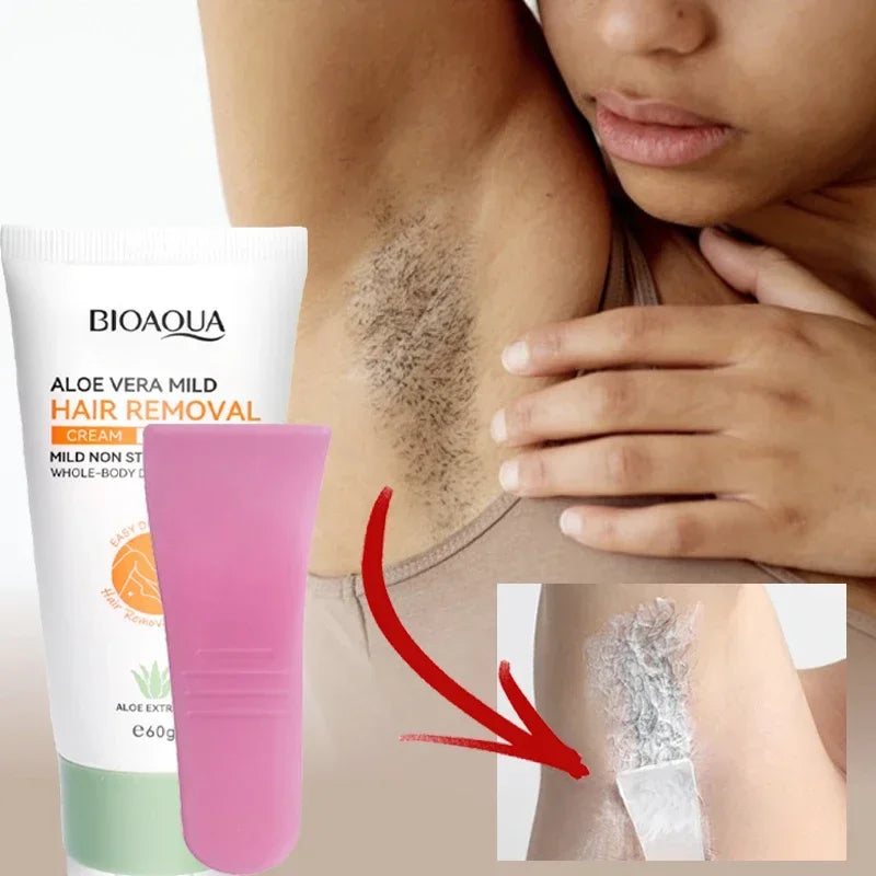 Painless Aloe Vera Hair Removal Cream for Full Body - 3