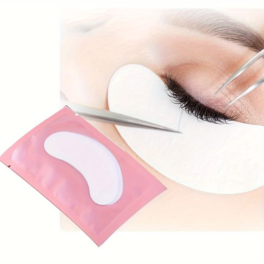 100 Pairs Hydrogel Eye Pads Lint Free Gel Patches for Eyelash Extensions - 3