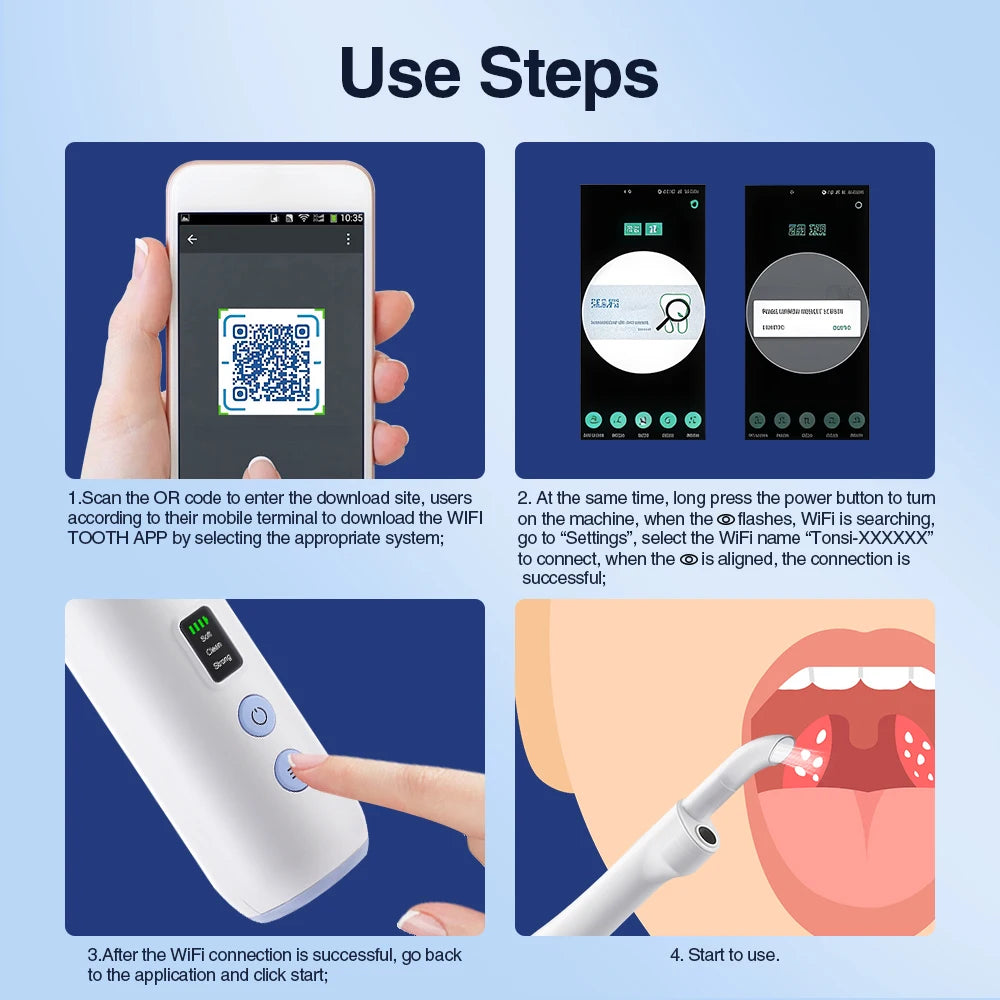 HD Visual Tonsil Stone Removal Vacuum Tool - 13