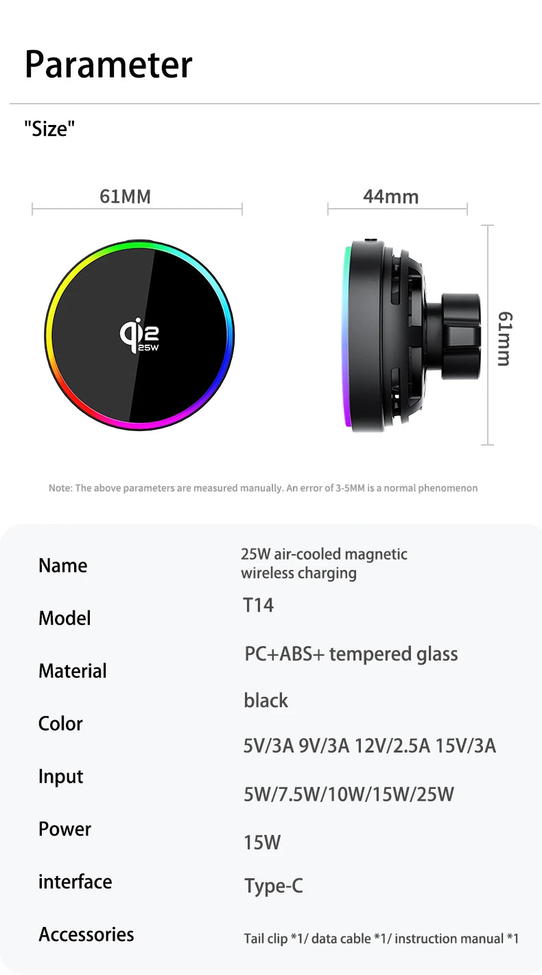 Magnetic Wireless Car Charger Mount for Tesla and EV Screens - 15