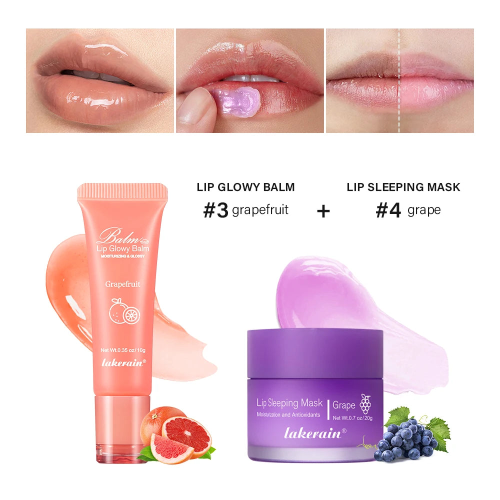 Moisturizing Lip Balm and Overnight Sleeping Mask Set - 23
