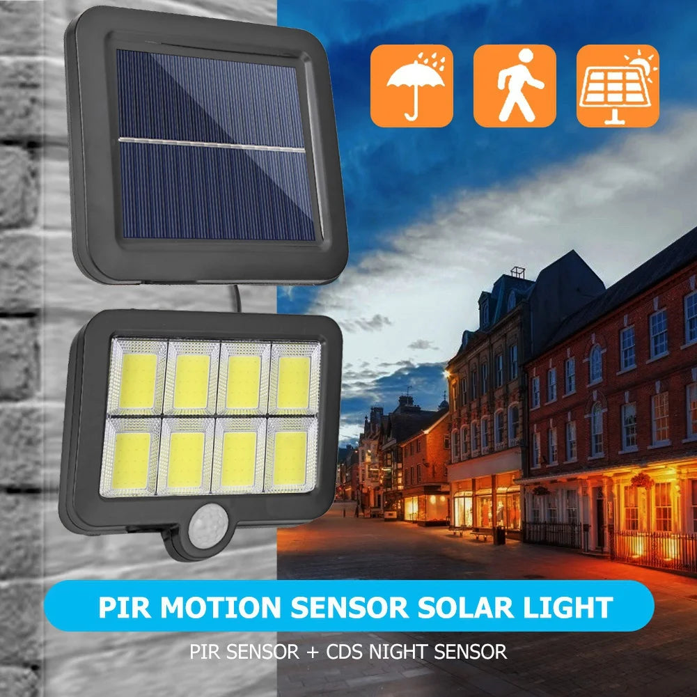 Waterproof Solar Motion Sensor Wall Light with Remote Control - 16