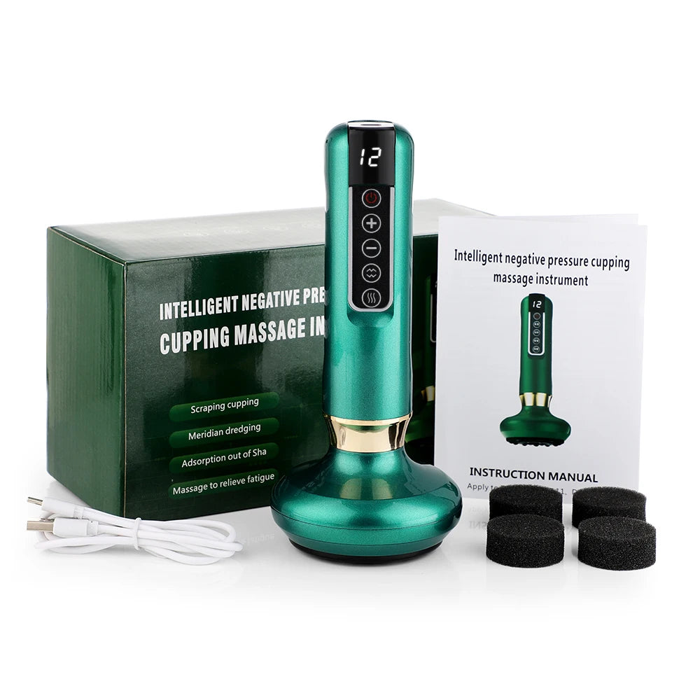 Electric Cupping and Gua Sha Massage Tool for Body Pain Relief