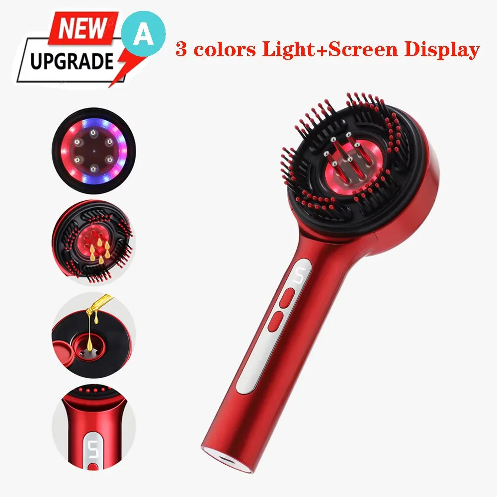 Electric Scalp Massager and Hair Oil Applicator Comb