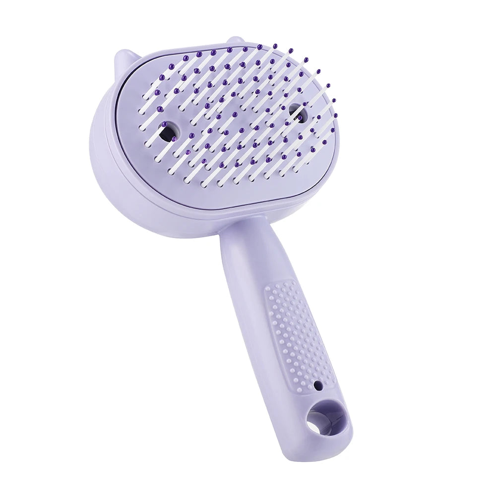Electric Mist Spray Scalp Massager and Detangling Hair Brush - 20