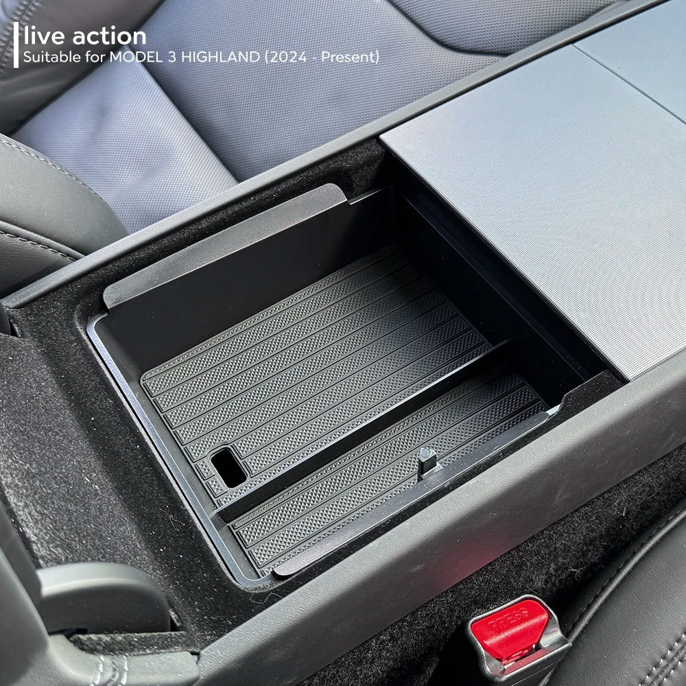 Center Console Storage Organizer for Tesla Model 3 Highland and Model Y - 3
