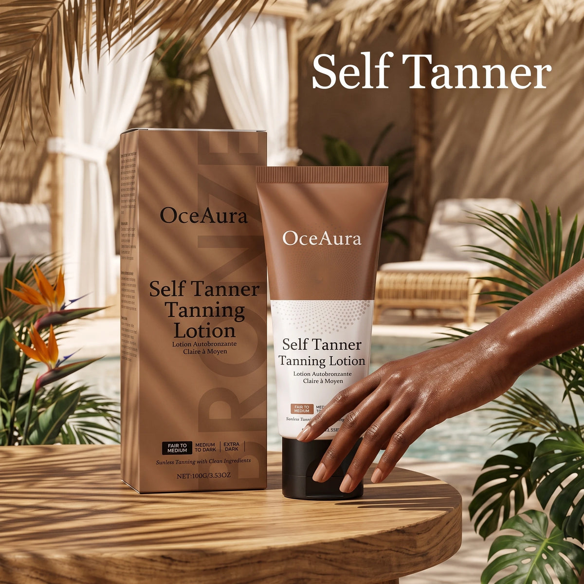Gradual Sunless Self-Tanning Lotion for Natural Bronze Glow