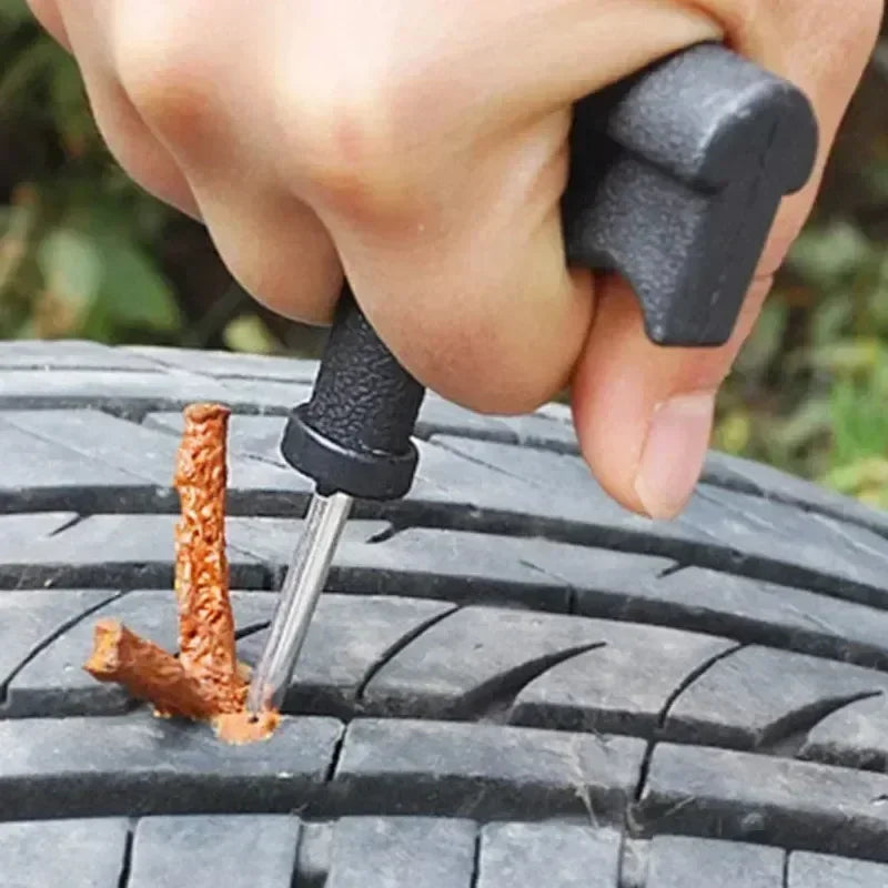 Emergency Tubeless Tire Repair Tool Kit for Car and Motorcycle