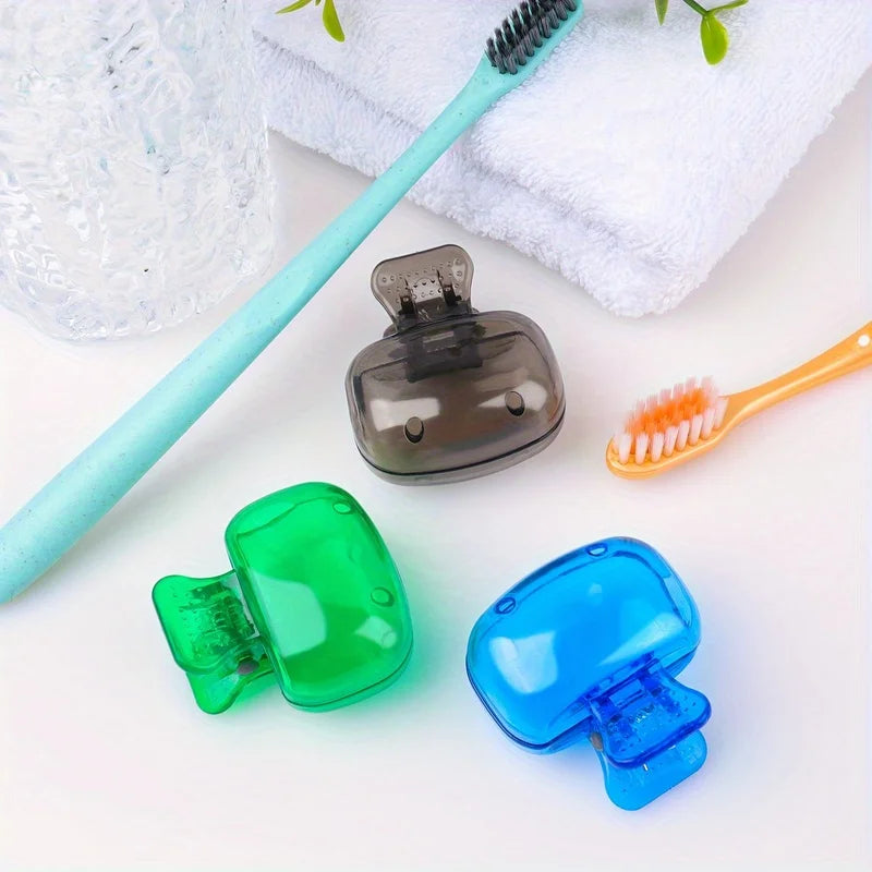 Portable Toothbrush Head Protective Cover for Travel and Home - 7
