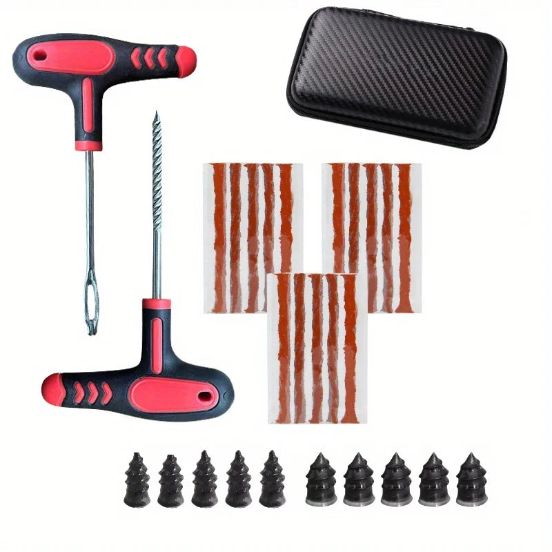 Heavy-Duty Tubeless Tire Puncture Repair Kit - 6