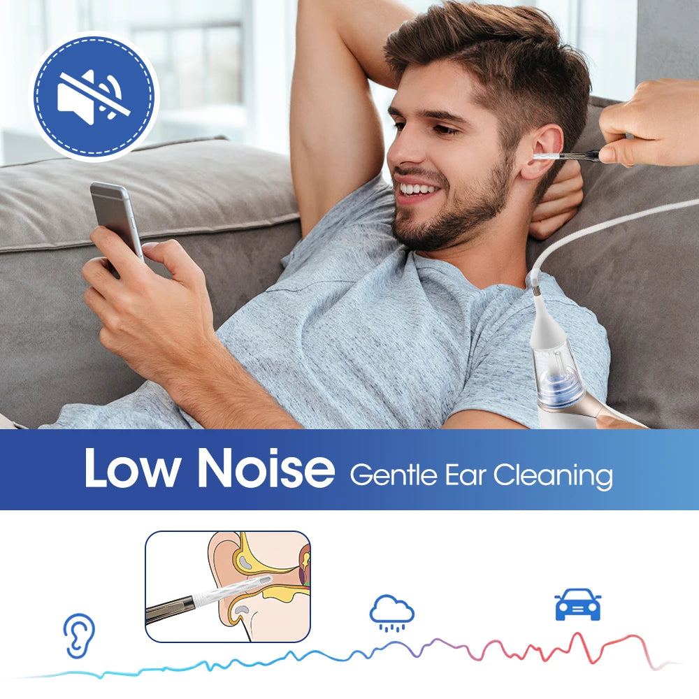 Electric Earwax Removal Vacuum and Cleaner Tool