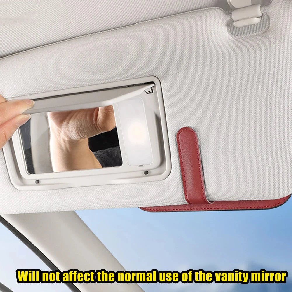 Magnetic Car Sun Visor Sunglasses Holder Case