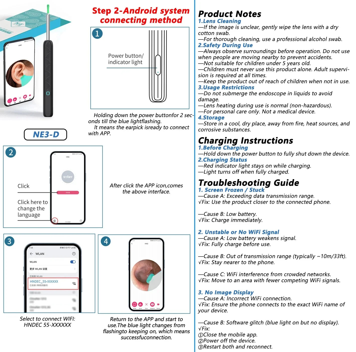 Visual Ear Wax Removal Tool with HD Camera - 8