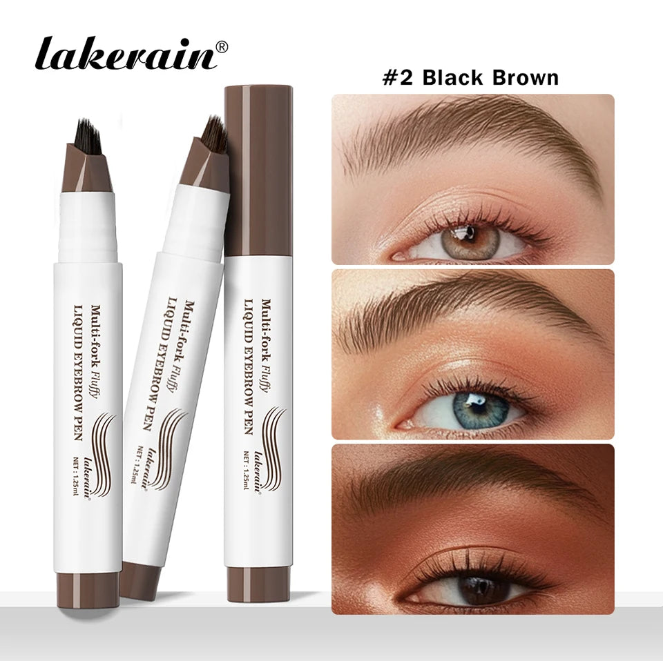 Waterproof Multi-Fork Liquid Eyebrow Pen for Natural Brows - 7