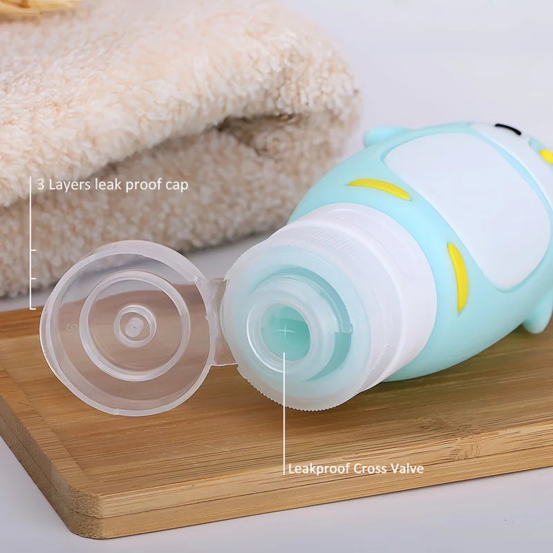 Cartoon Penguin Travel Bottle for Toiletries - 5