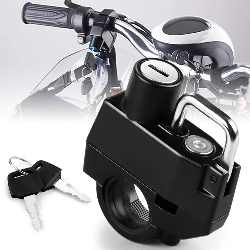 Anti-Theft Motorcycle Helmet Lock with Keys - 7