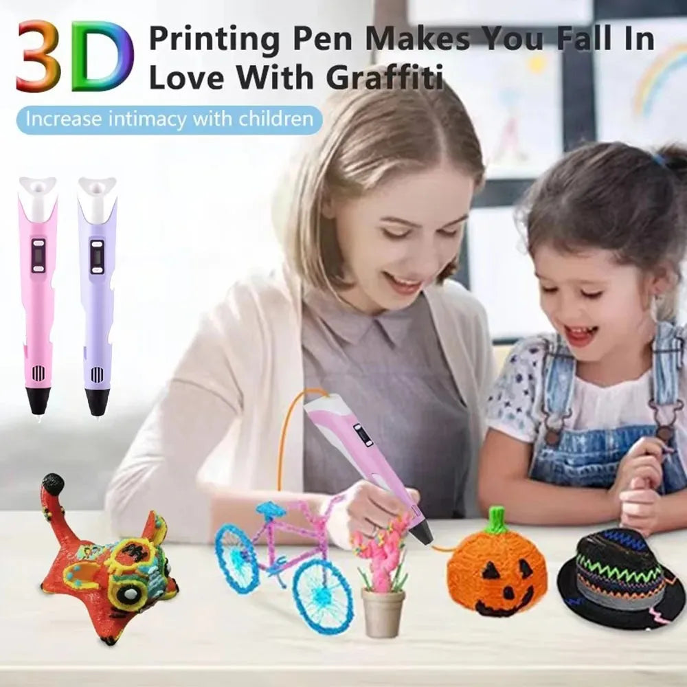 3D Printing Pen for Kids DIY Creative Drawing and Modeling