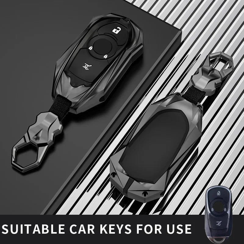 Protective Galvanized Alloy Key Fob Cover for Buick