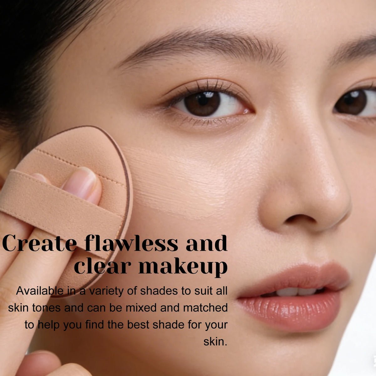 3-Color Cream Face Concealer Palette for Dark Circles and Blemishes