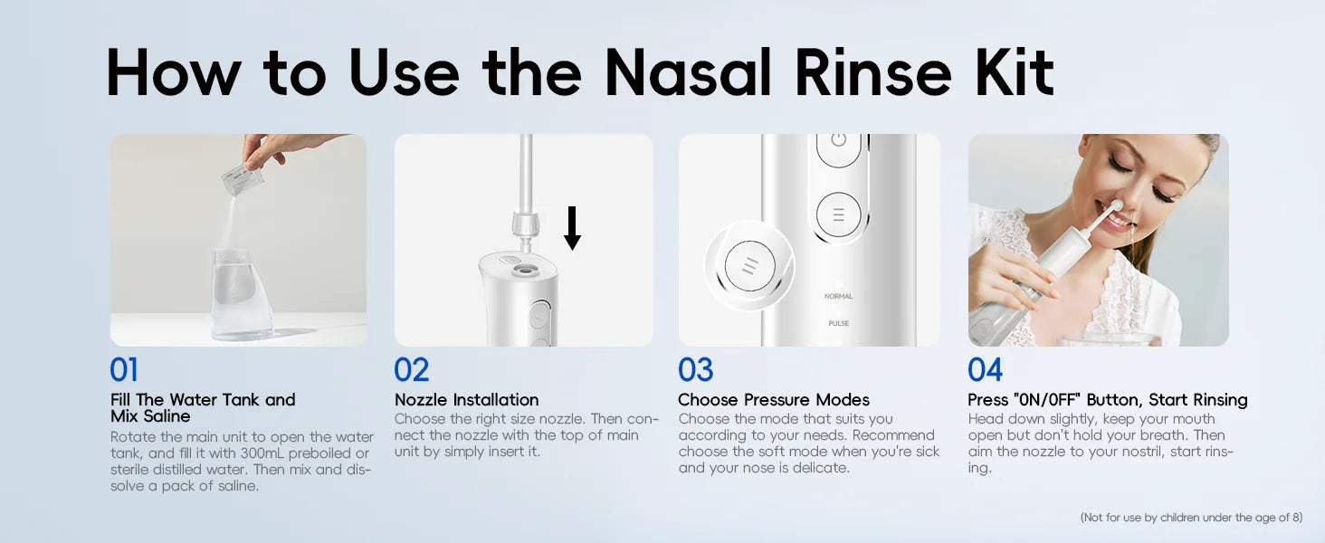 Electric Nasal Irrigator and Sinus Rinse System - 17