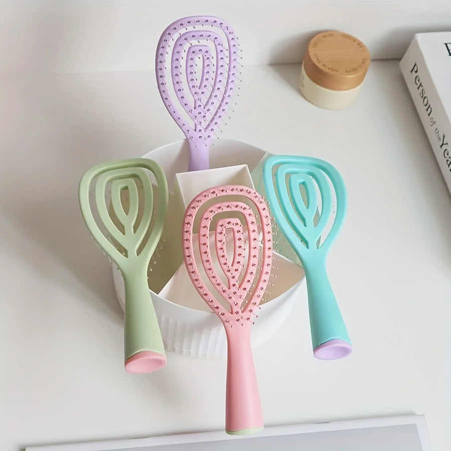 Vented Spiral Detangling Hair Brush for Wet and Dry Hair