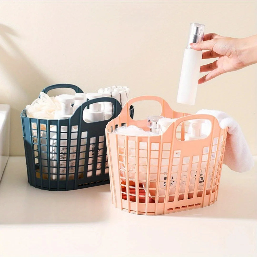 Foldable Portable Storage Basket for Laundry and Organizing - 4