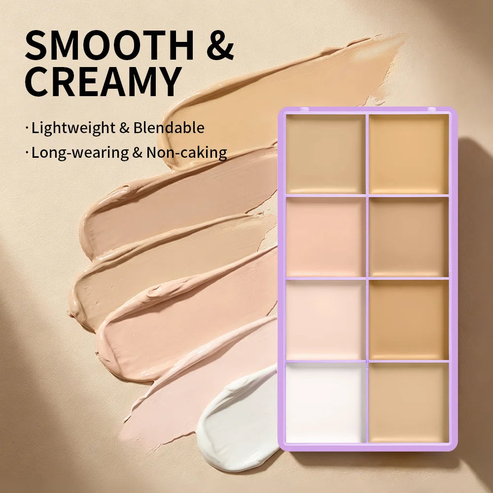 8-Shade Cream Concealer and Contour Palette - 11