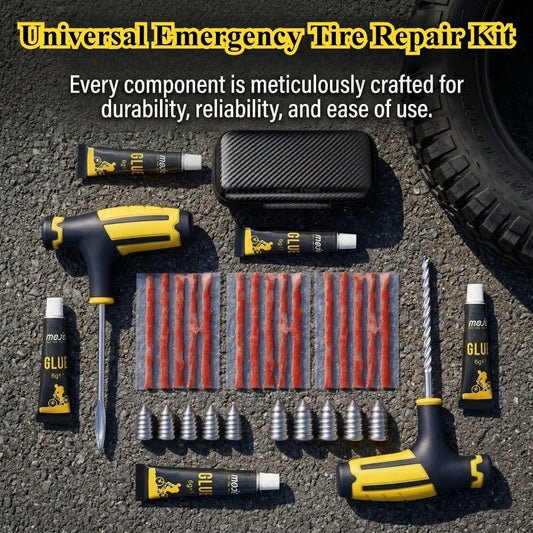 Universal Emergency Tubeless Tire Repair Kit for Vehicles