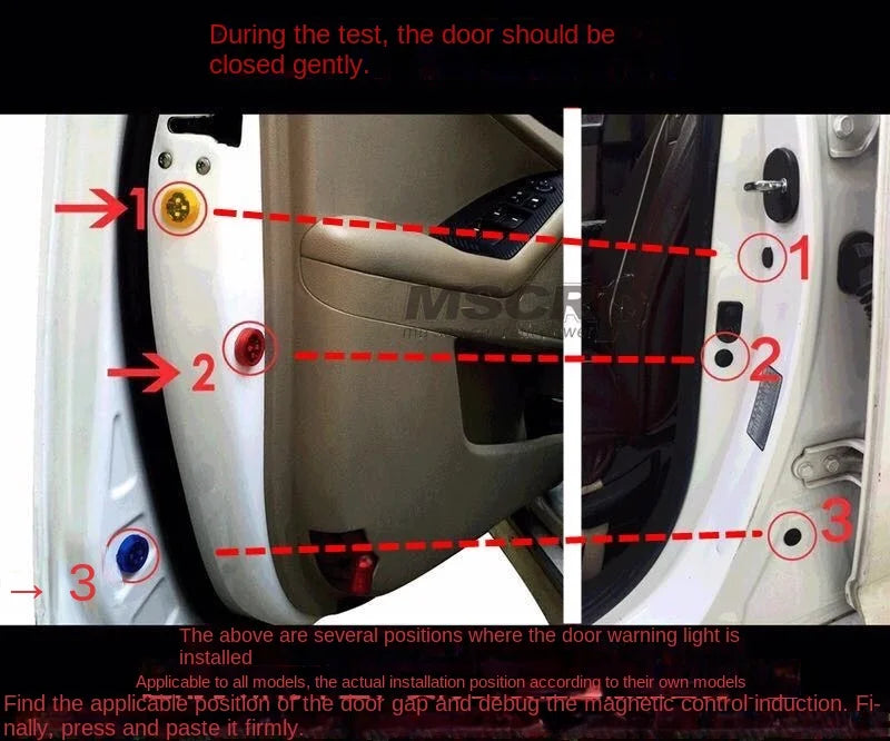 Wireless LED Car Door Anti-Collision Warning Light - 18