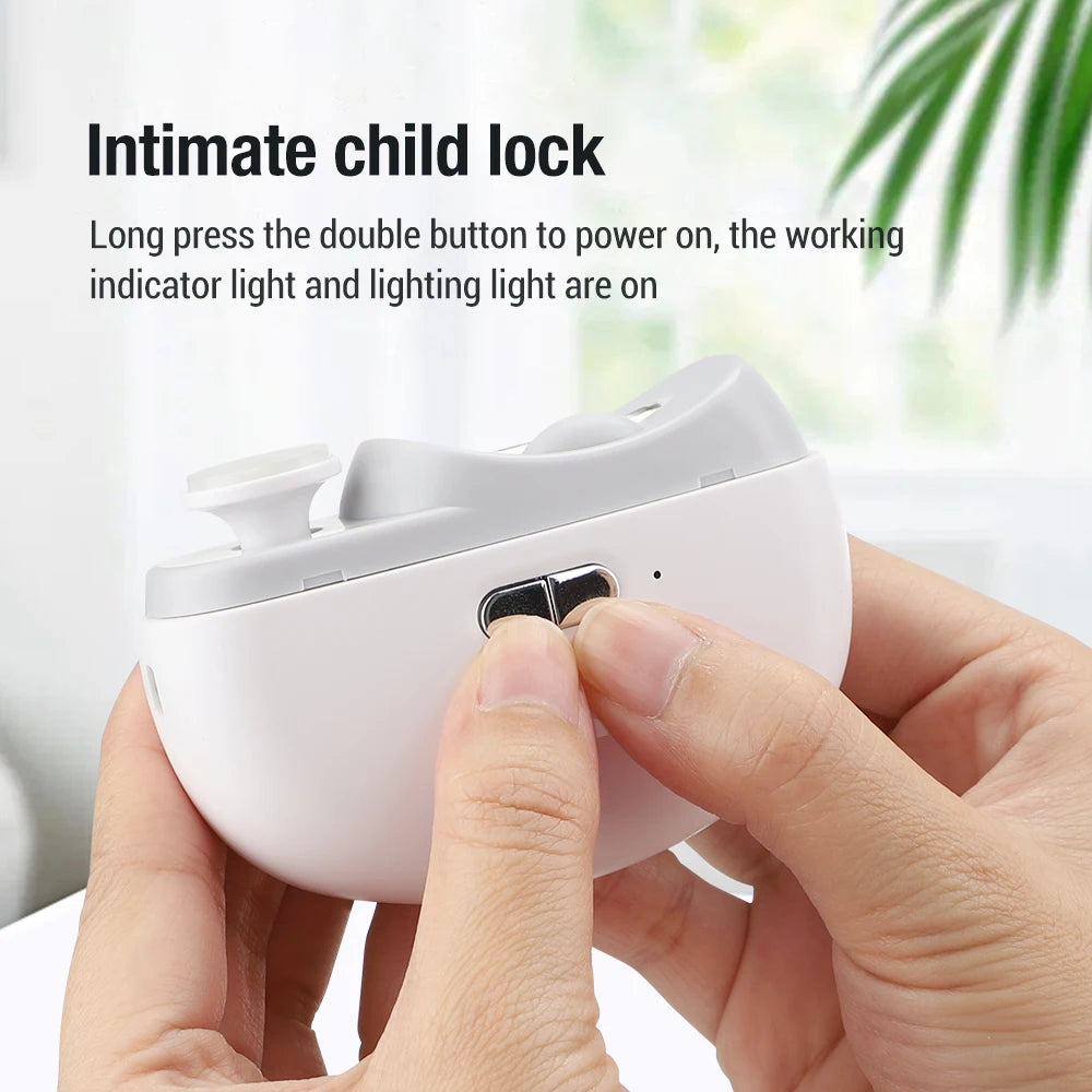 Automatic Electric Nail Clipper with LED Light - 10