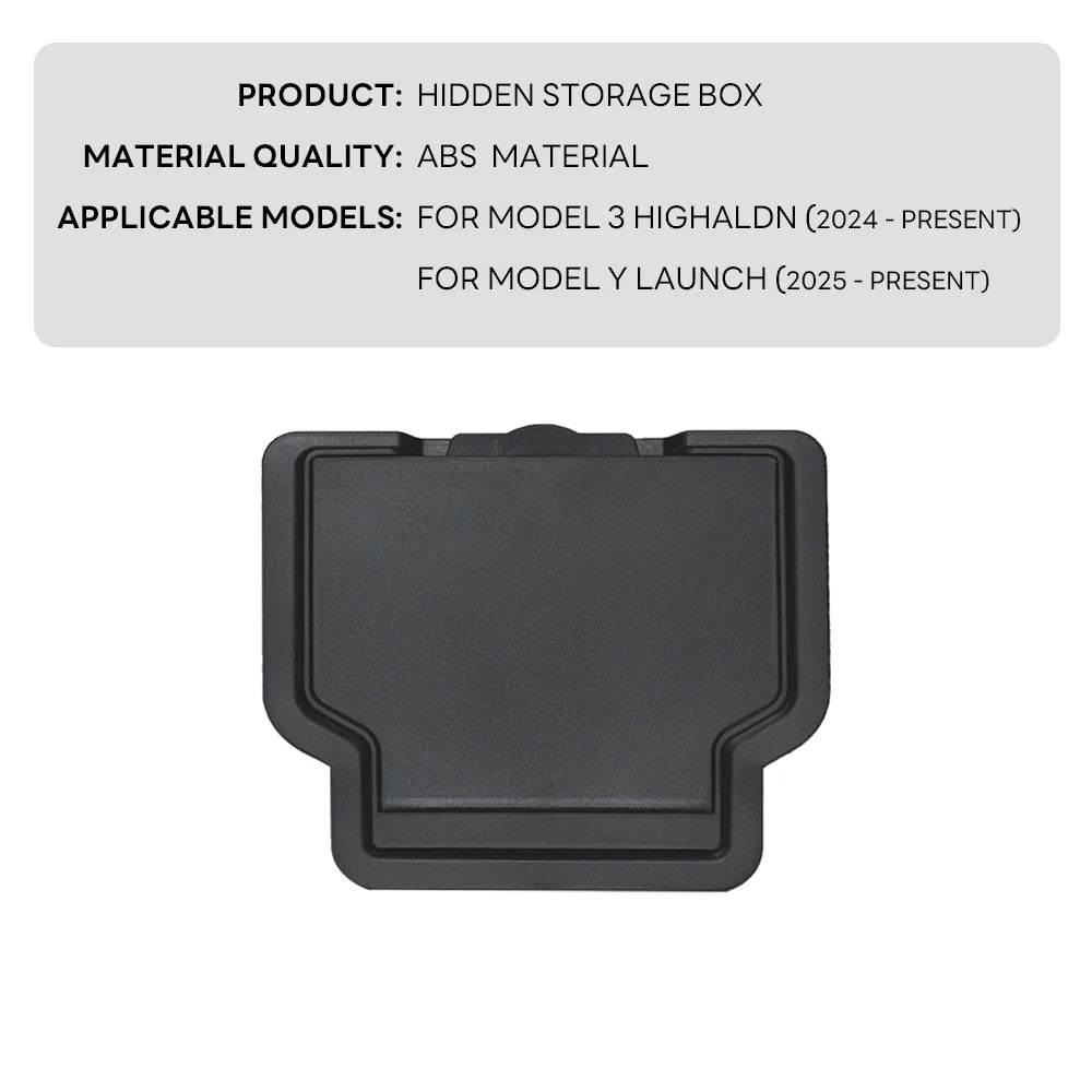 Magnetic Hidden Armrest Storage Organizer for Model 3 Highland & Model Y