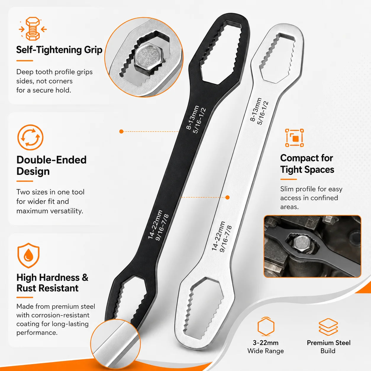 Universal Multi-Function Adjustable Repair Wrench - 4