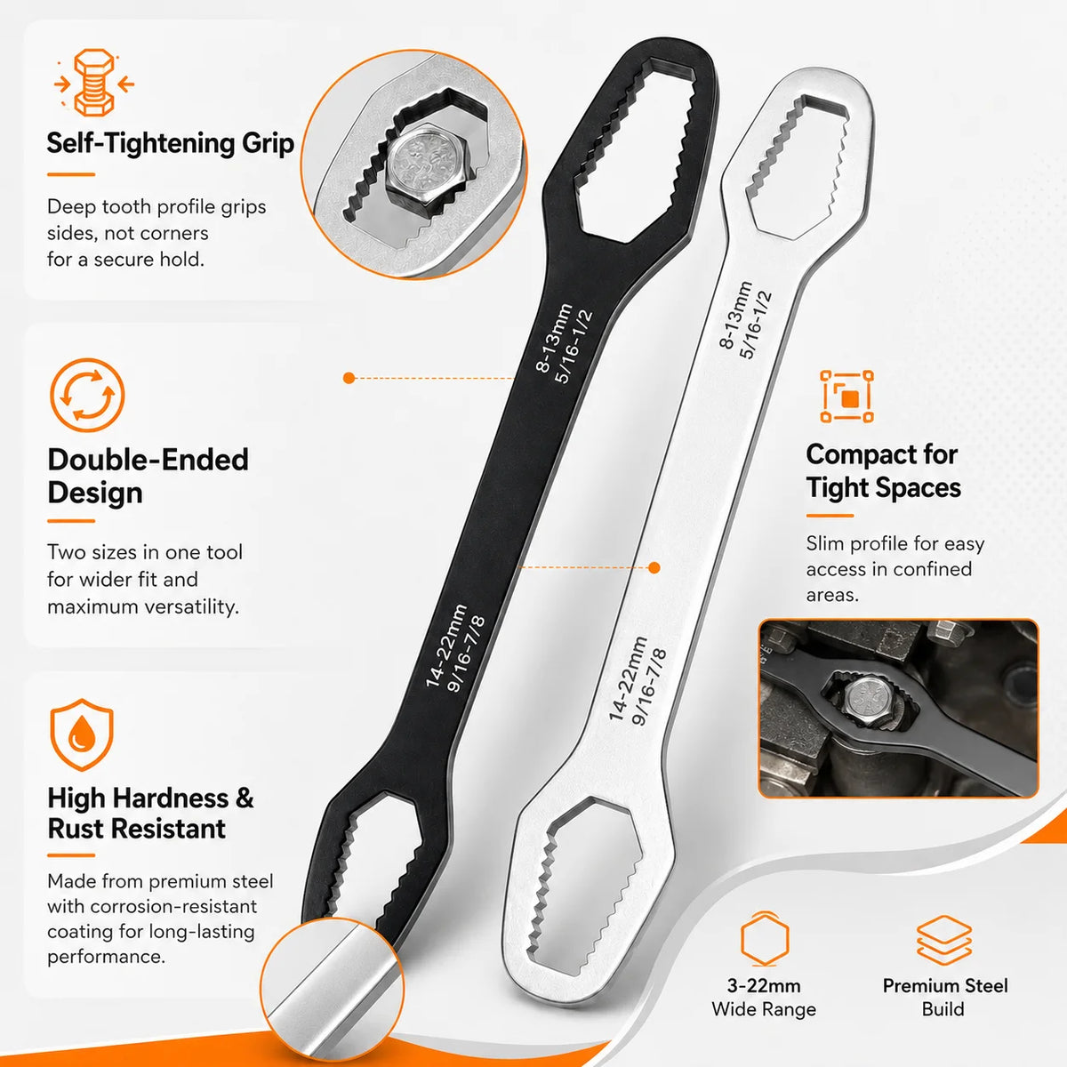 Universal Multi-Function Adjustable Repair Wrench