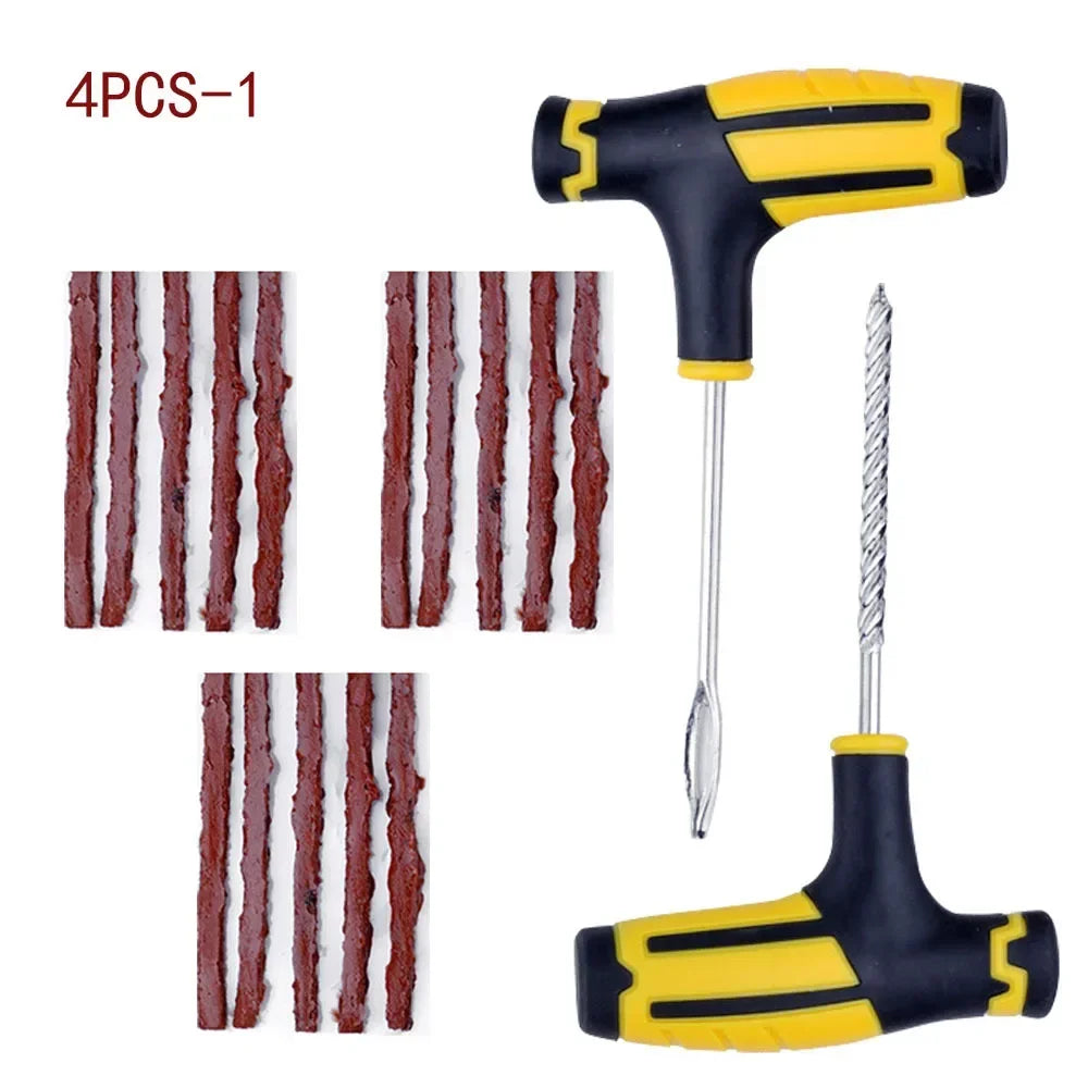 Tubeless Bicycle Tire Repair Kit with T-Handle Tools - 5