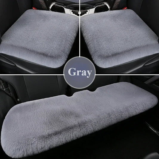 Plush Winter Car Seat Cushion for Warm Driving Comfort